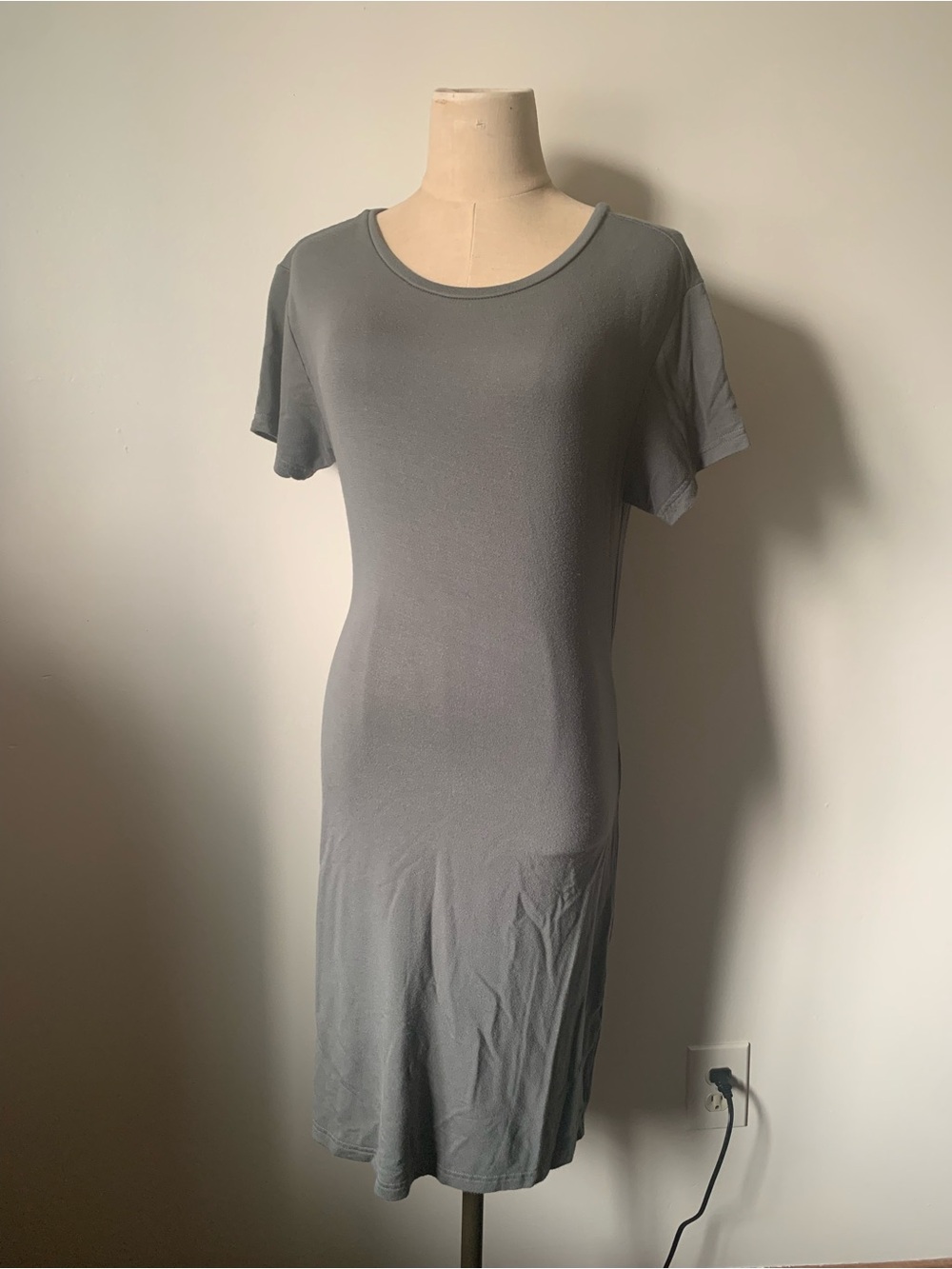 BB Dakota Olive Green T-Shirt Dress